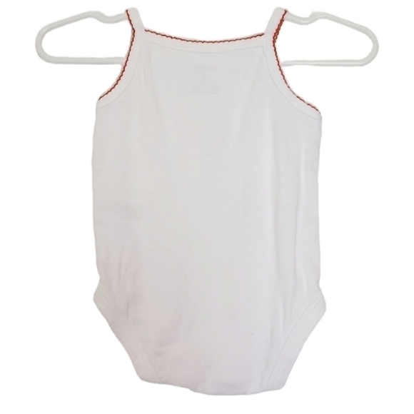 K1007 * Carter's Oh Happy ❤️ Day Onesie White Red Size 3M Valentine's Day - Picture 3 of 6